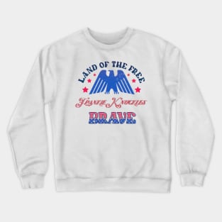 BRAVE FRANKIE KNUCKLES - LAND OF THE FREE Crewneck Sweatshirt